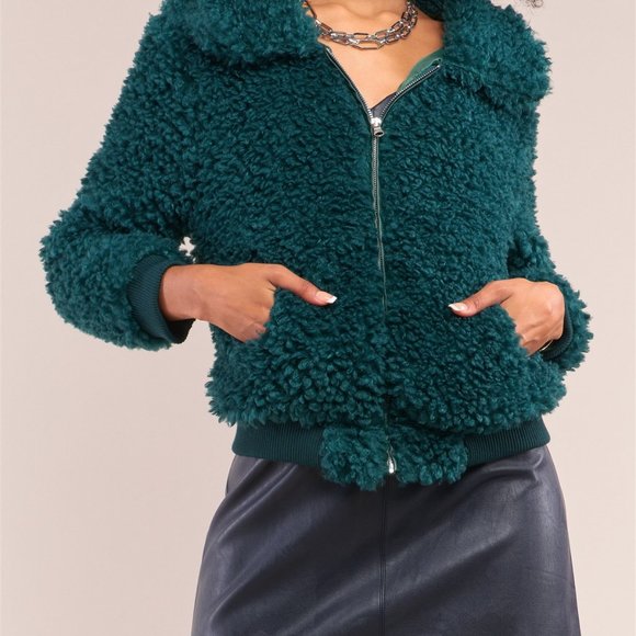 SETTLE DOWN DARK GREEN JACKET - Picture 2 of 3